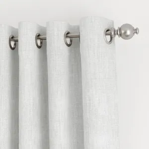 100% Total Blackout Linen Blend Grommet Curtains