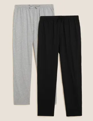 2 pcs. Marks & Spencer pure cotton pajama pants, gray mix