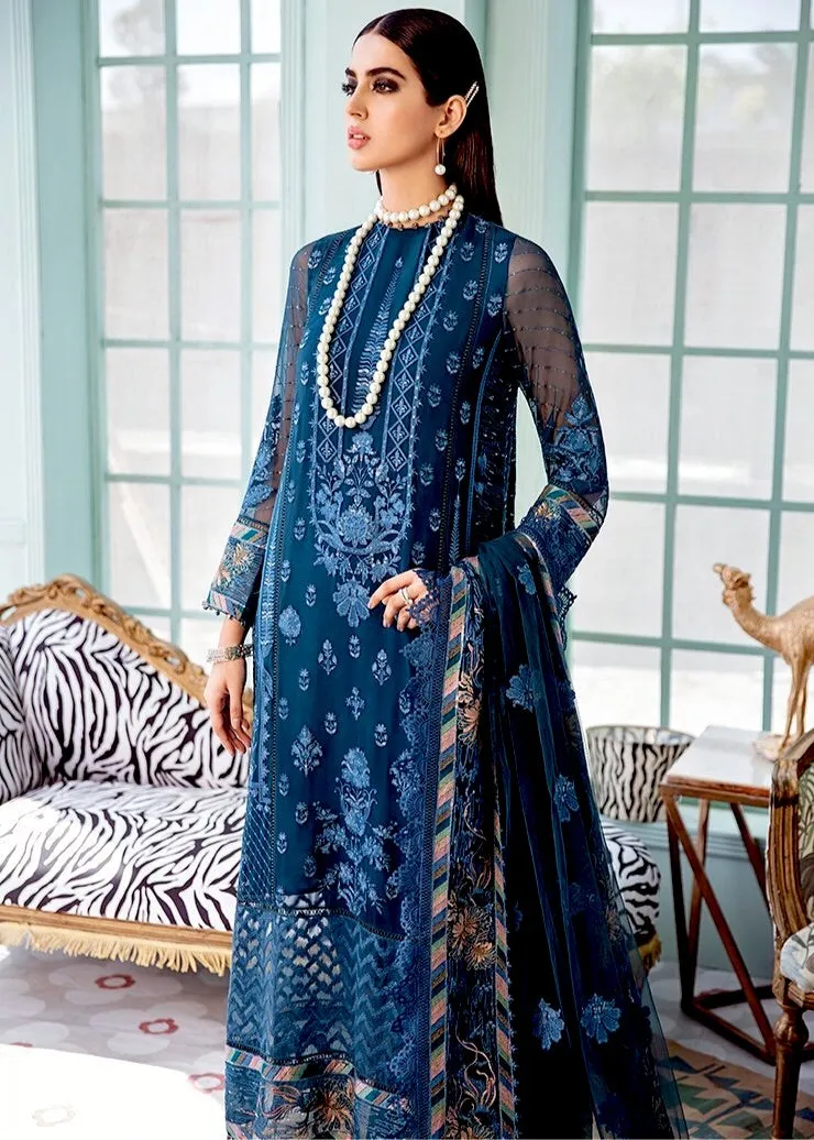 Afrozeh La Fuchsia Luxury Chiffon Collection ‘21 – Sangria
