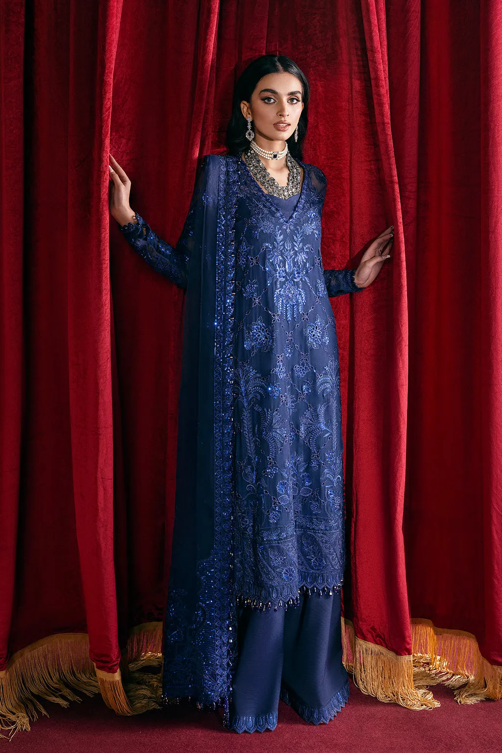 Afrozeh Starlet Luxury Formal Collection – Sapphire Elegance
