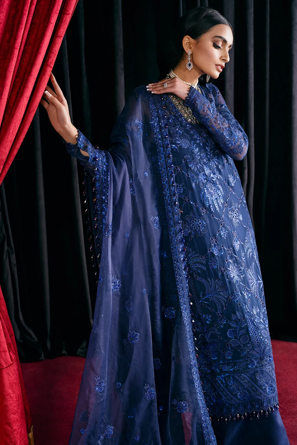 Afrozeh Starlet Luxury Formal Collection – Sapphire Elegance