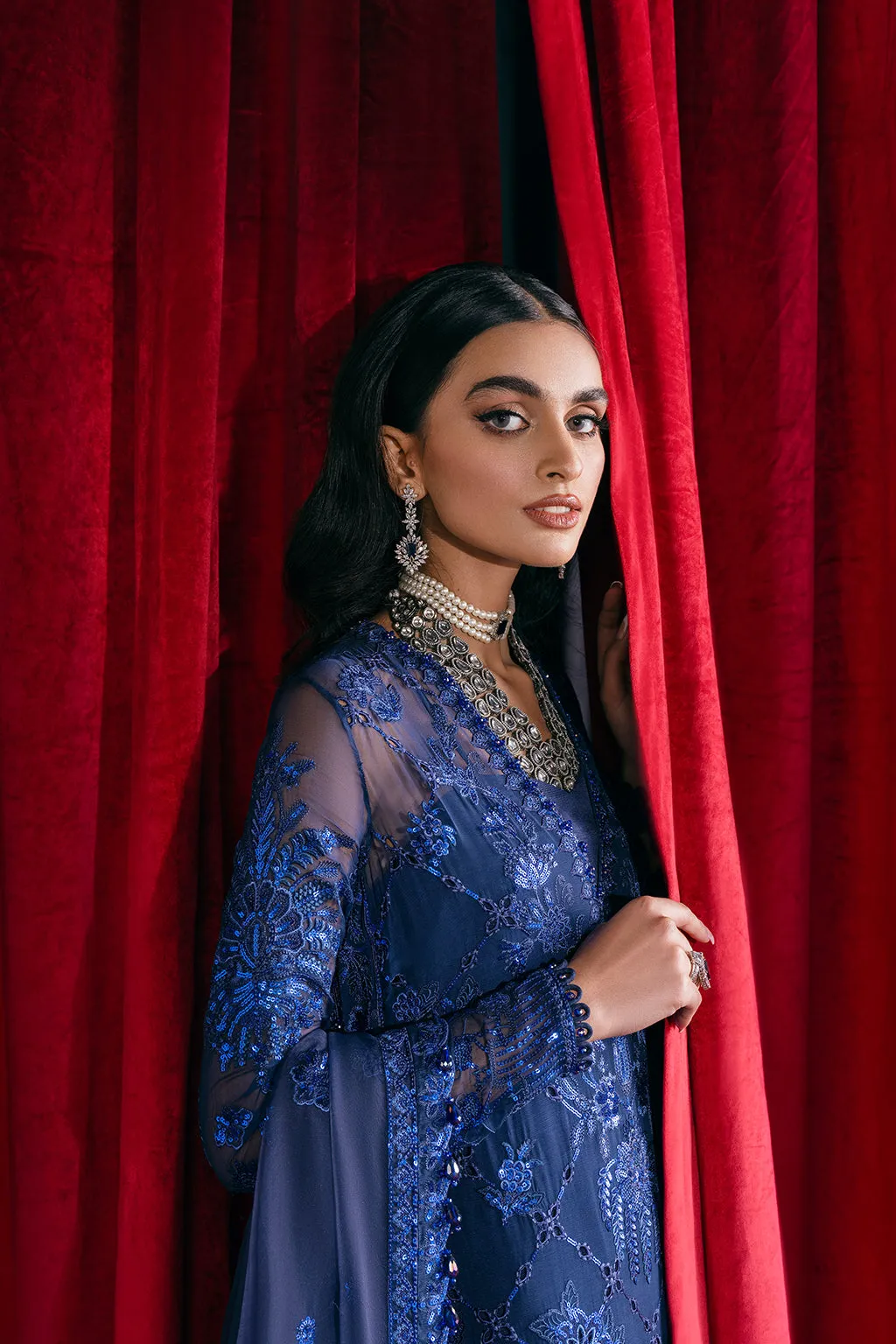 Afrozeh Starlet Luxury Formal Collection – Sapphire Elegance