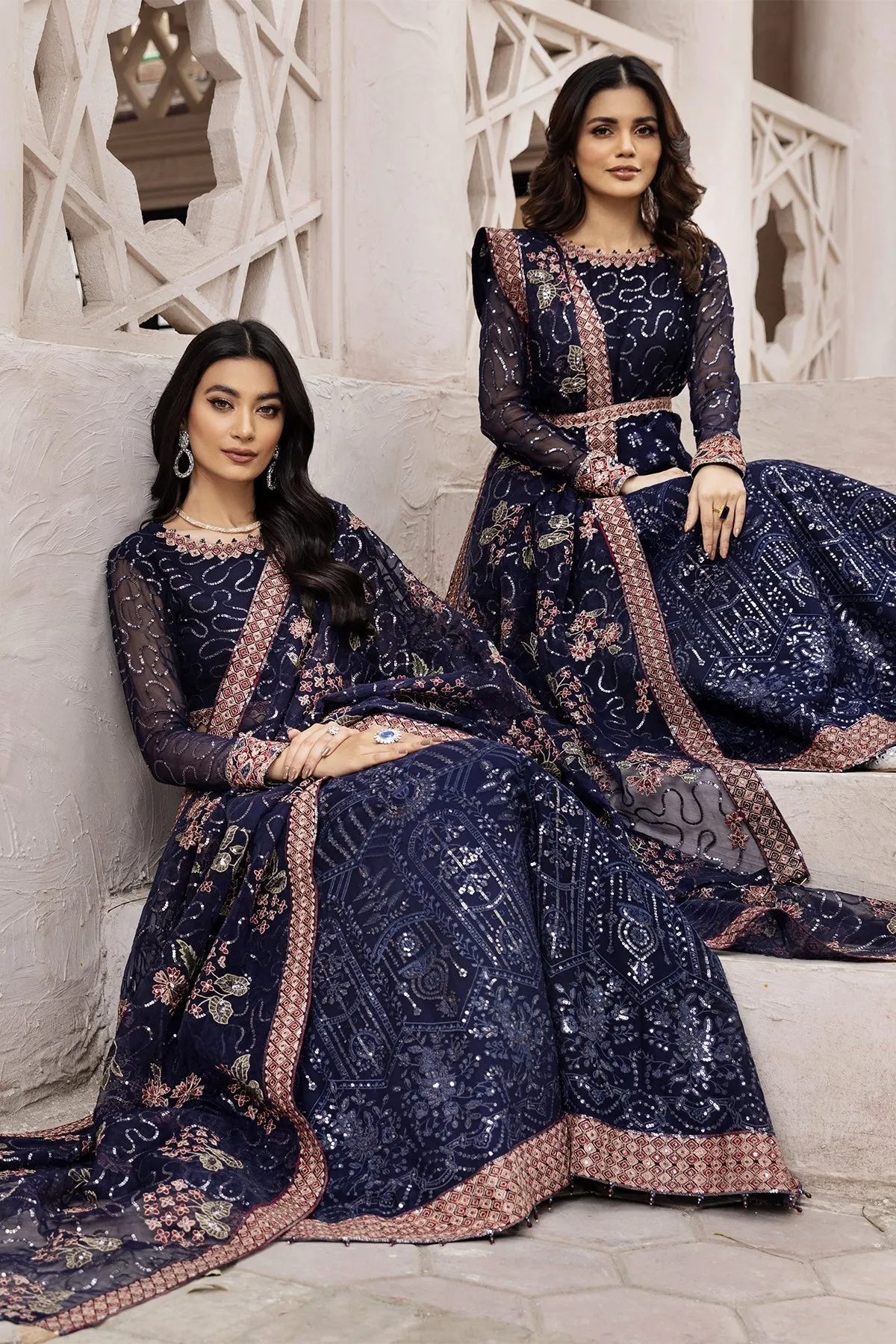 Alizeh Muhtesem Embroidered Festive Chiffon Collection 2022 – Melike