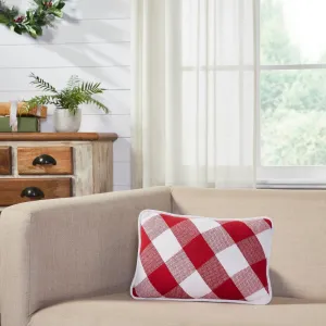Annie Red Check Accent Pillow