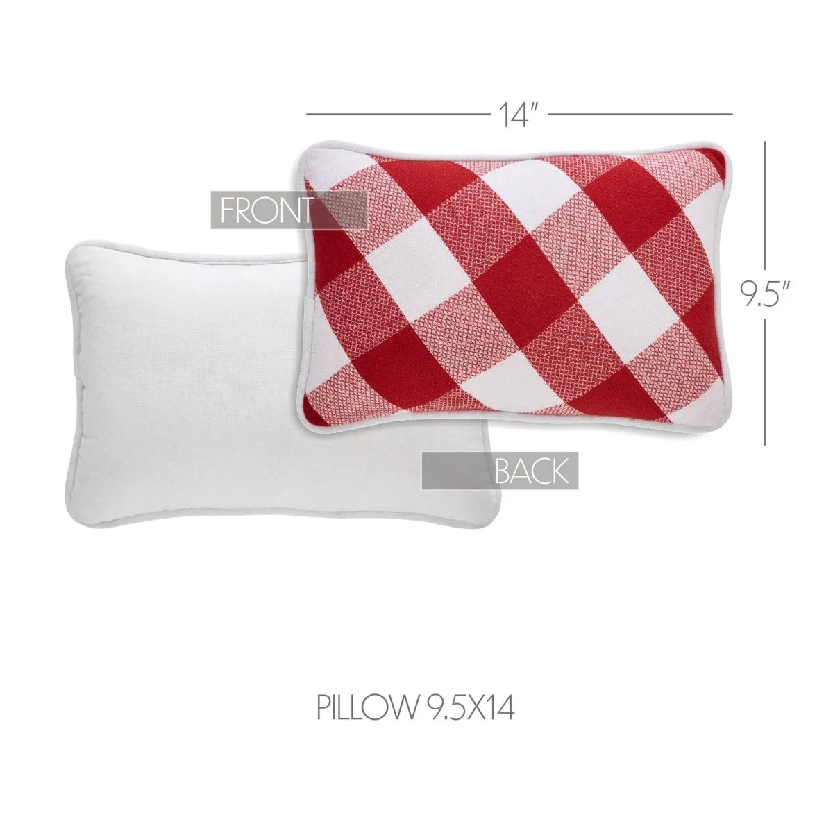 Annie Red Check Accent Pillow