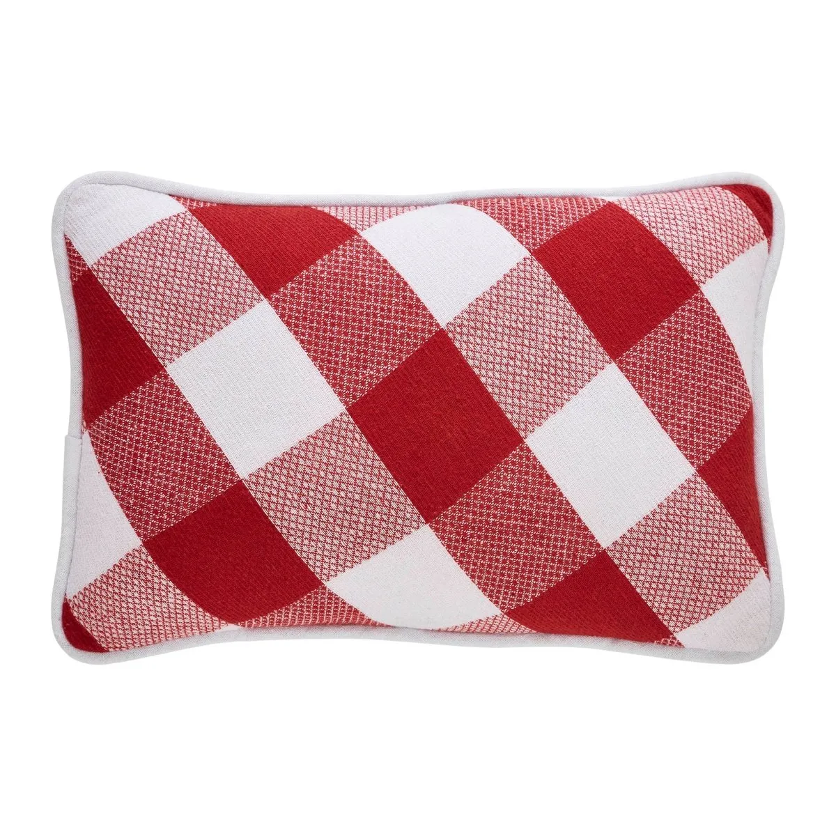 Annie Red Check Accent Pillow