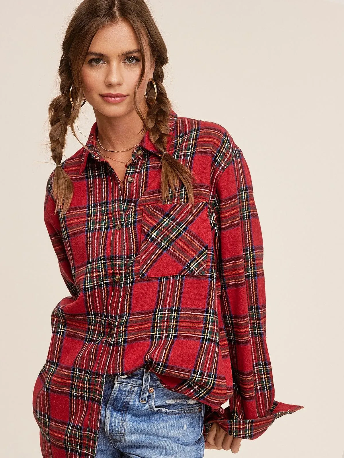 Avril Button Down
