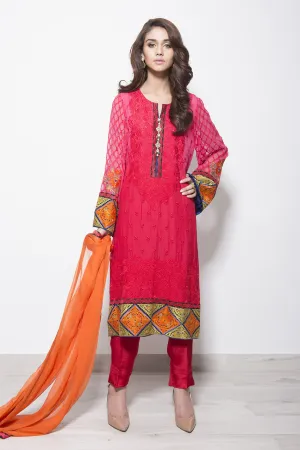 Baroque Luxury Chiffon Embroidered Collection - Ombre Hues