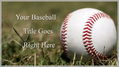 Baseball and Softball Framed Slide Styles