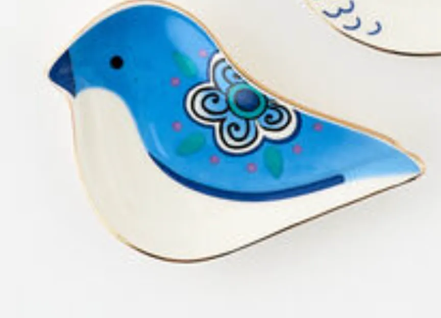 Blue & White Bird Dish, 3 Styles