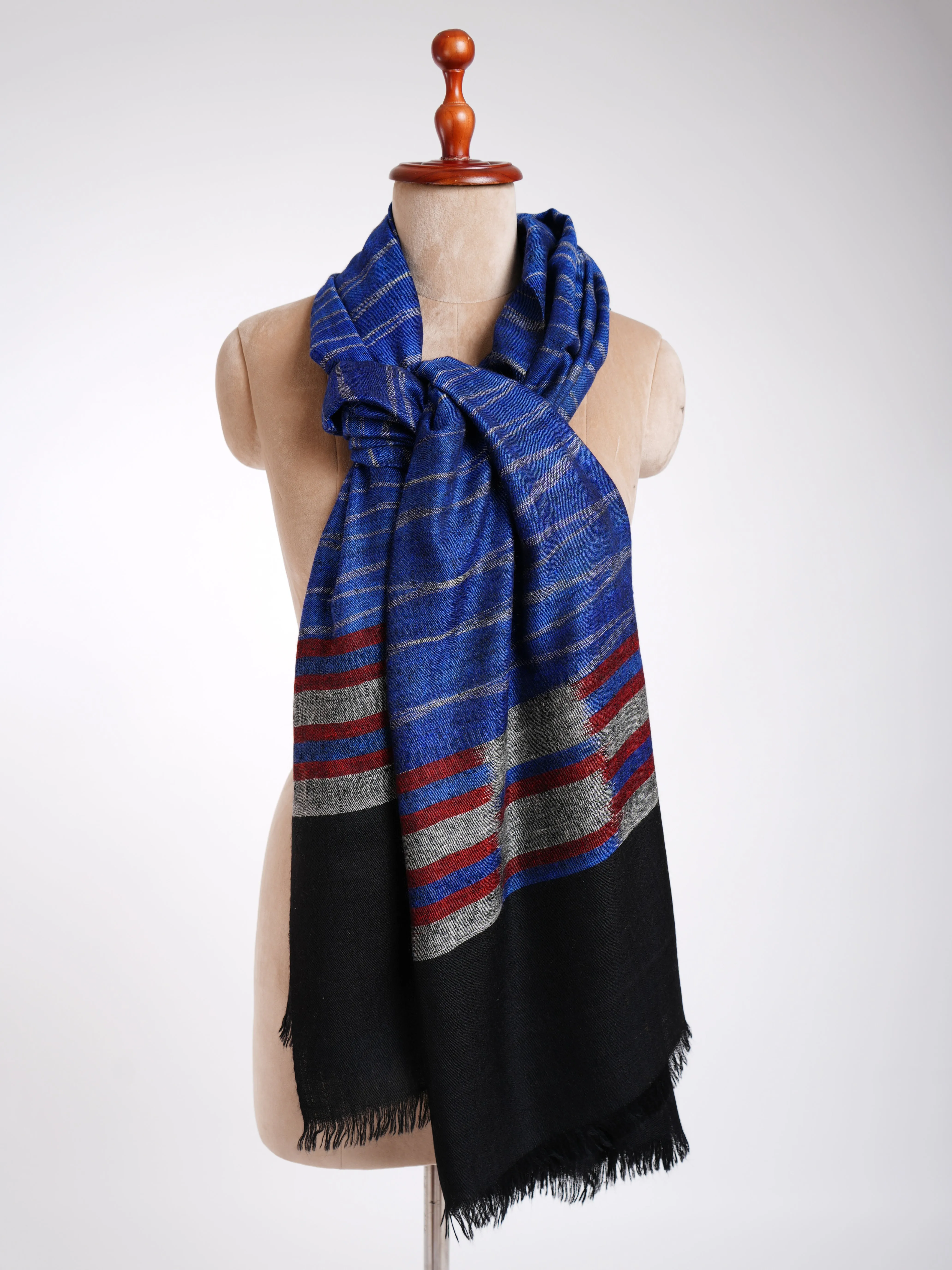 Blue Contemporary Pashmina Shawl