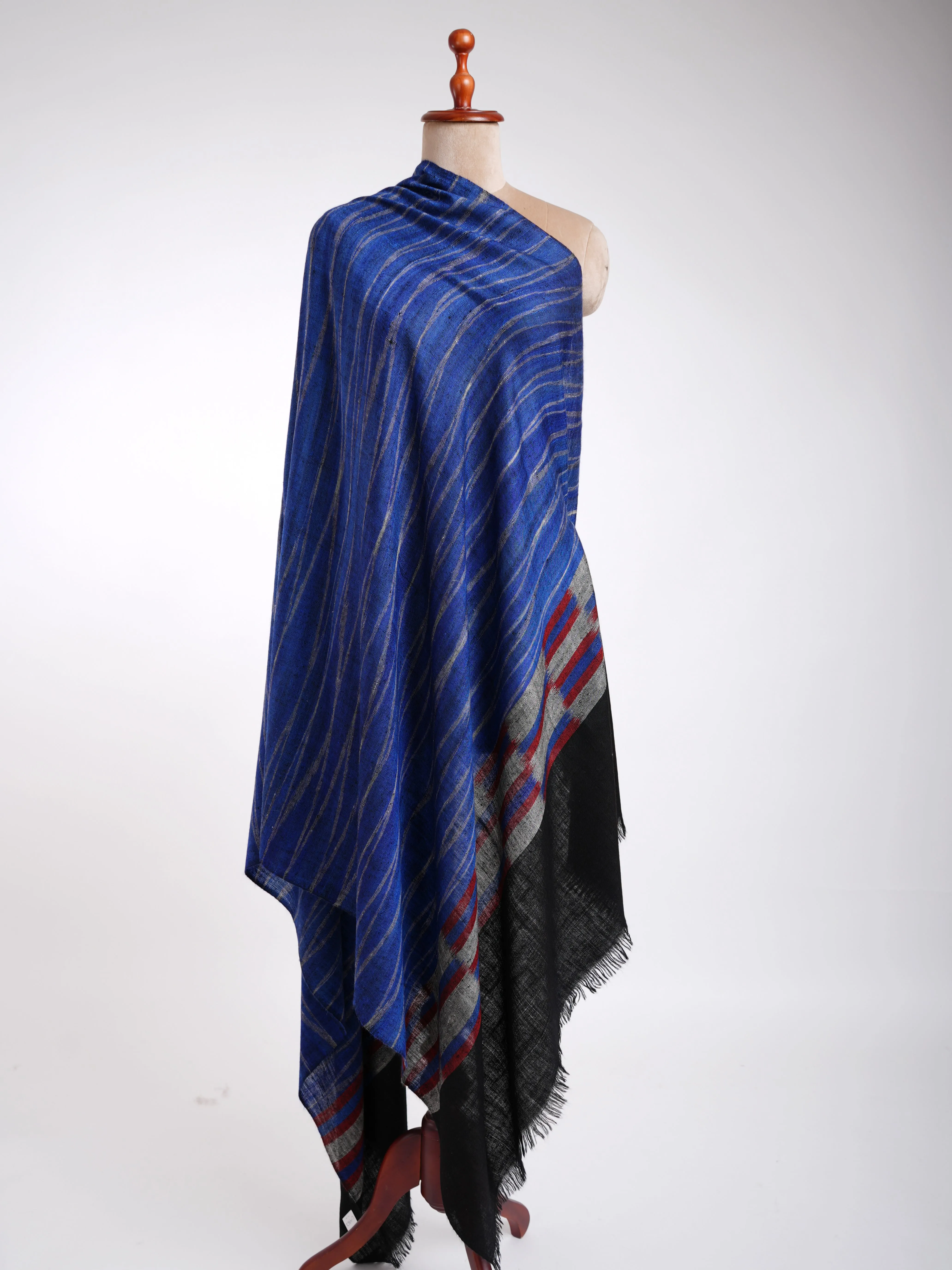 Blue Contemporary Pashmina Shawl