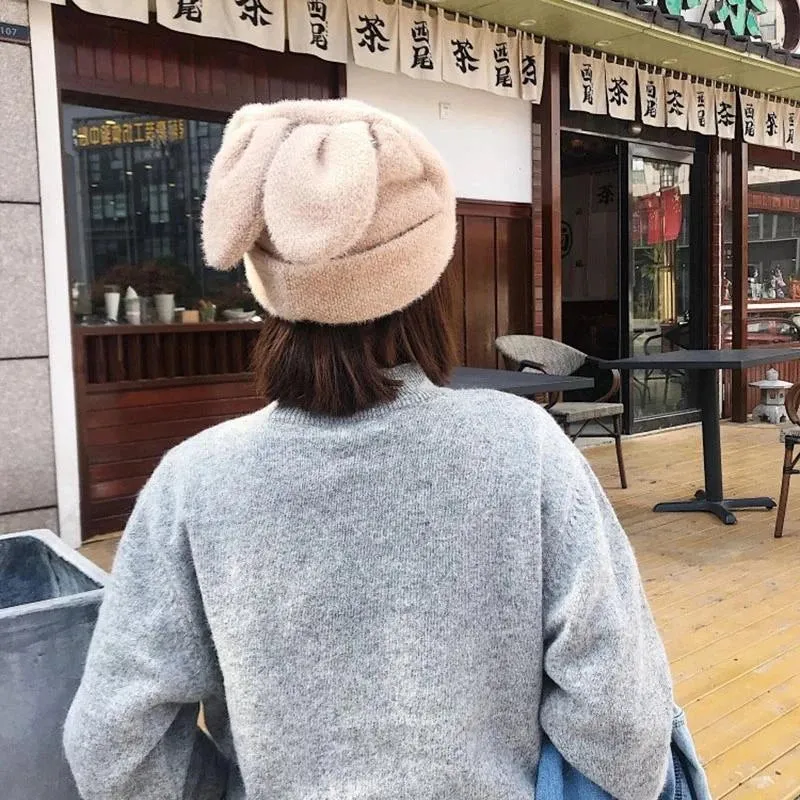 Bunny Ears Cozy Cashmere Hat