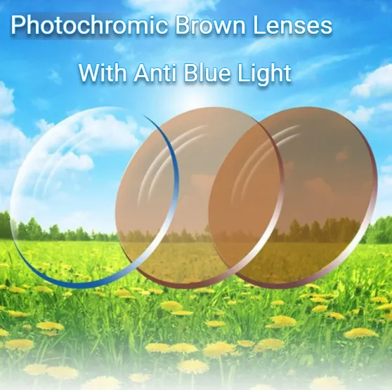 Chashma Ochki 1.74 Index Photochromic Lenses Anti Blue Light Option