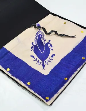 Cheenkaar Mussar White & Blue CH00003