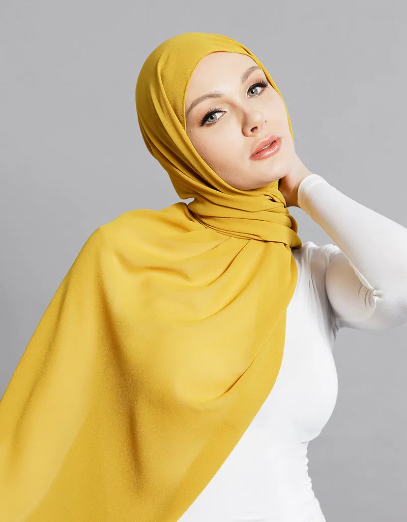 Chiffon Shawl - Shades of Yellow