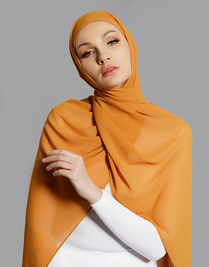 Chiffon Shawl - Shades of Yellow