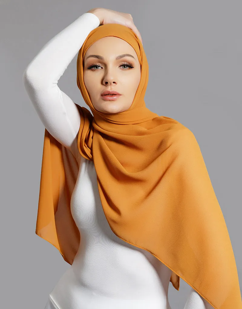Chiffon Shawl - Shades of Yellow