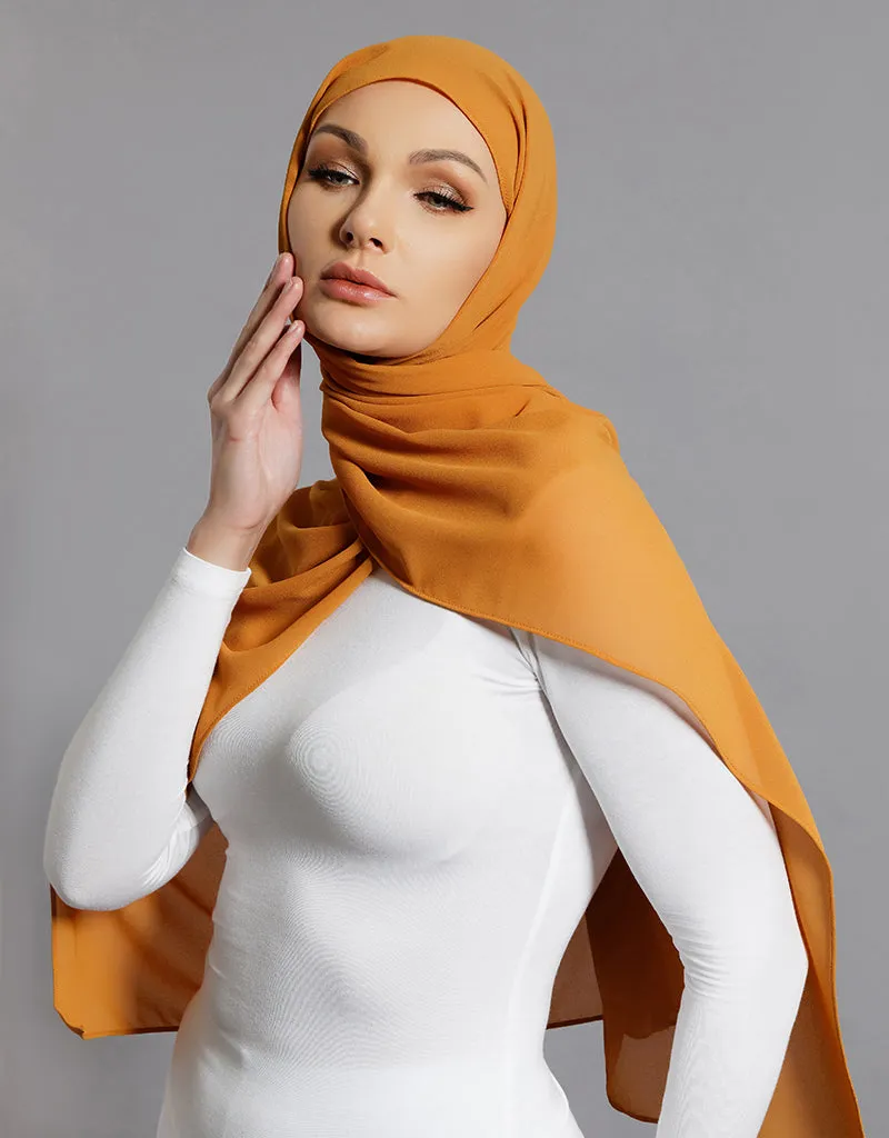 Chiffon Shawl - Shades of Yellow