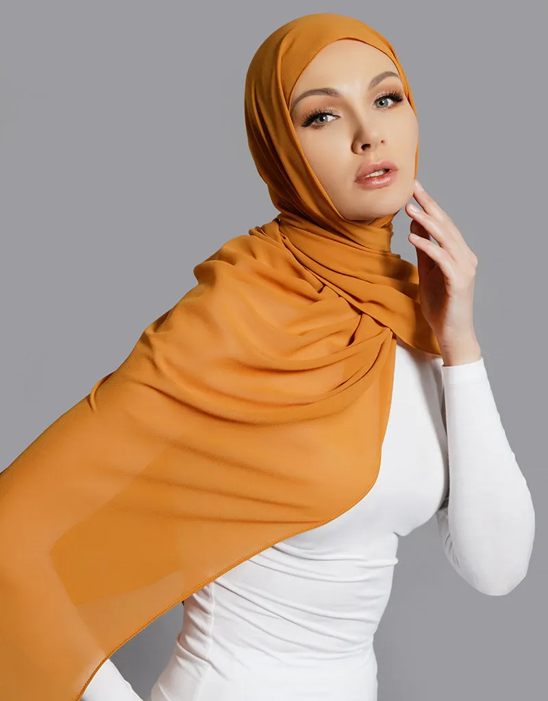 Chiffon Shawl - Shades of Yellow