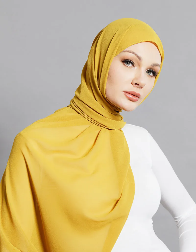Chiffon Shawl - Shades of Yellow
