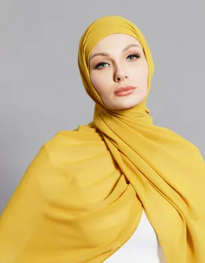 Chiffon Shawl - Shades of Yellow