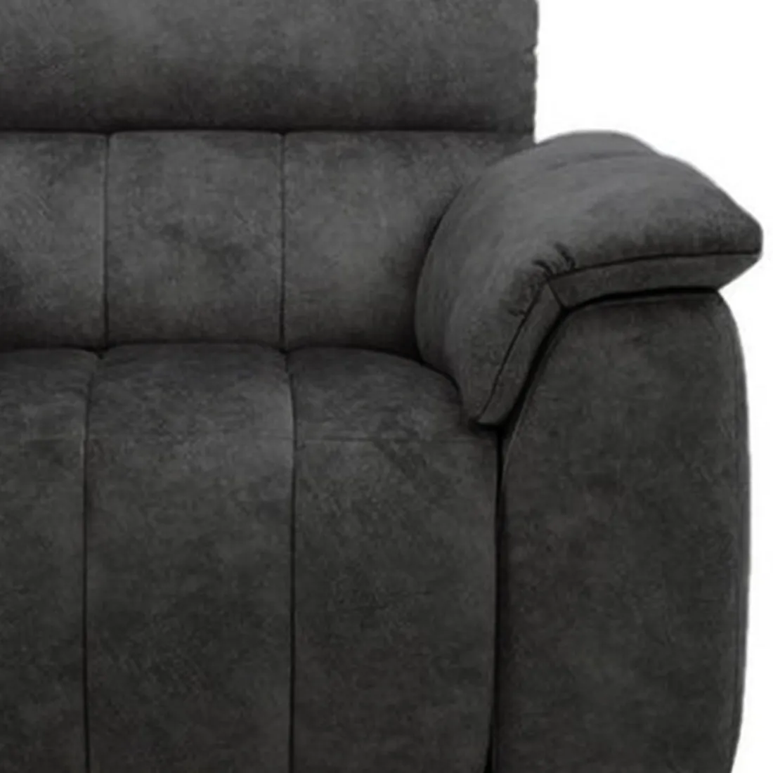 Compact Elegance: Casanoy 1 Seater Fabric Sofa for Living Room | Single Seater Sofa