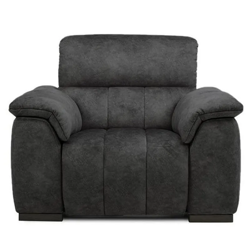 Compact Elegance: Casanoy 1 Seater Fabric Sofa for Living Room | Single Seater Sofa