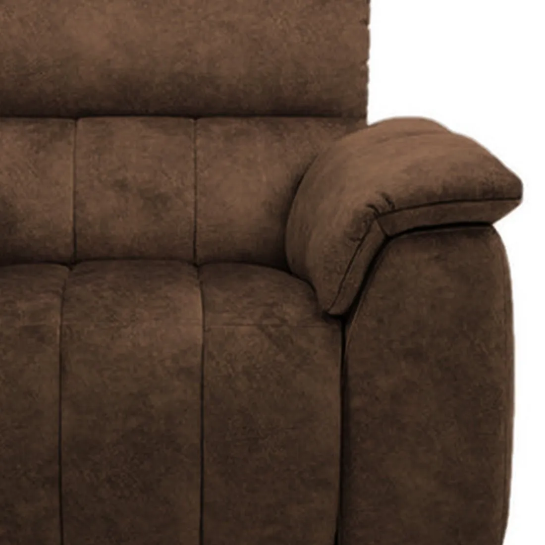 Compact Elegance: Casanoy 1 Seater Fabric Sofa for Living Room | Single Seater Sofa