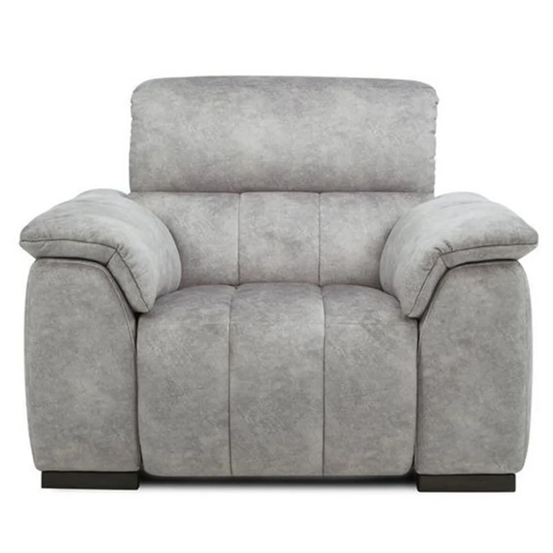 Compact Elegance: Casanoy 1 Seater Fabric Sofa for Living Room | Single Seater Sofa