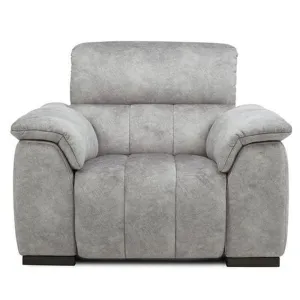 Compact Elegance: Casanoy 1 Seater Fabric Sofa for Living Room | Single Seater Sofa