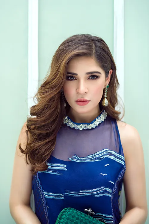 Crimson Luxe Luxury Chiffon by Saira Shakira '17 – Chinoiserie – Electric Blue