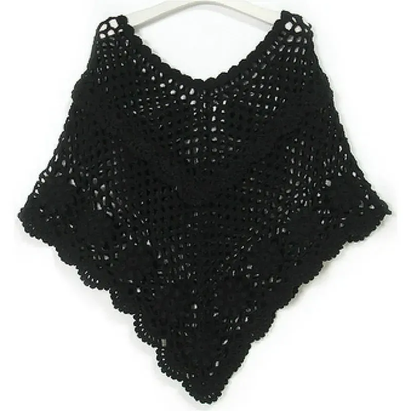 Crochet Hollow Shawl