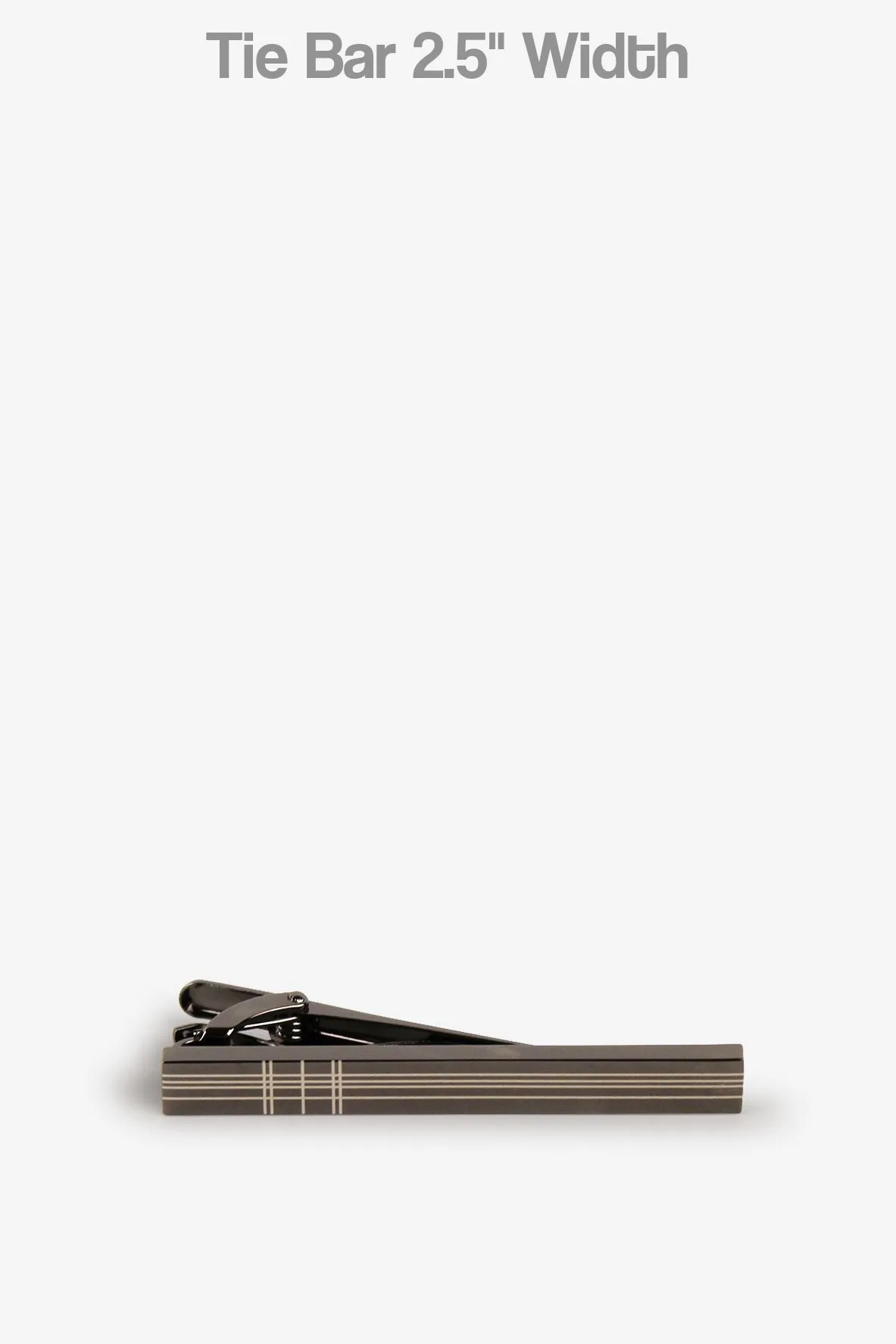 Dark Gray Plaid Tie Bar