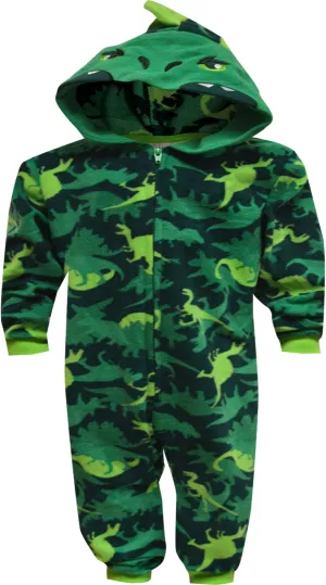 Dinosaur T-Rex Hooded Blanket Sleeper with 3D Face