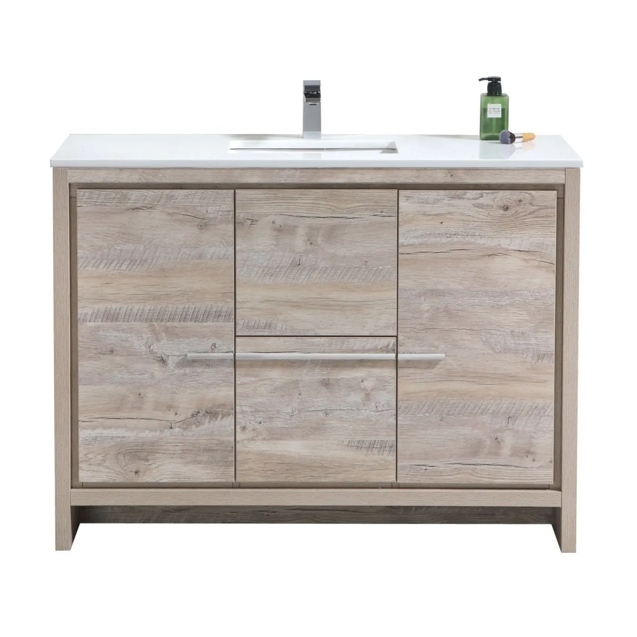 Dolce 48″ Modern Bathroom Vanity with Quartz Counter-Top