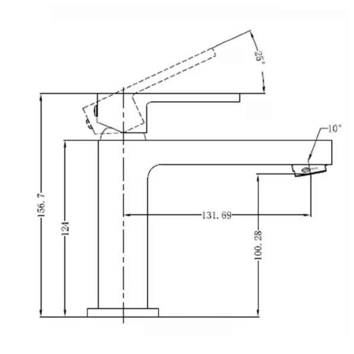 Ecco Basin Mixer Matte Black
