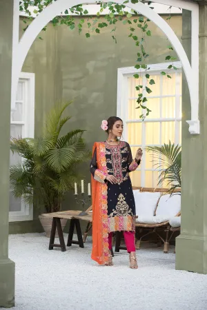 Farmaish Chiffon Collection by Zebtan – Design 09