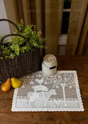 Farmhouse Lace Placemats