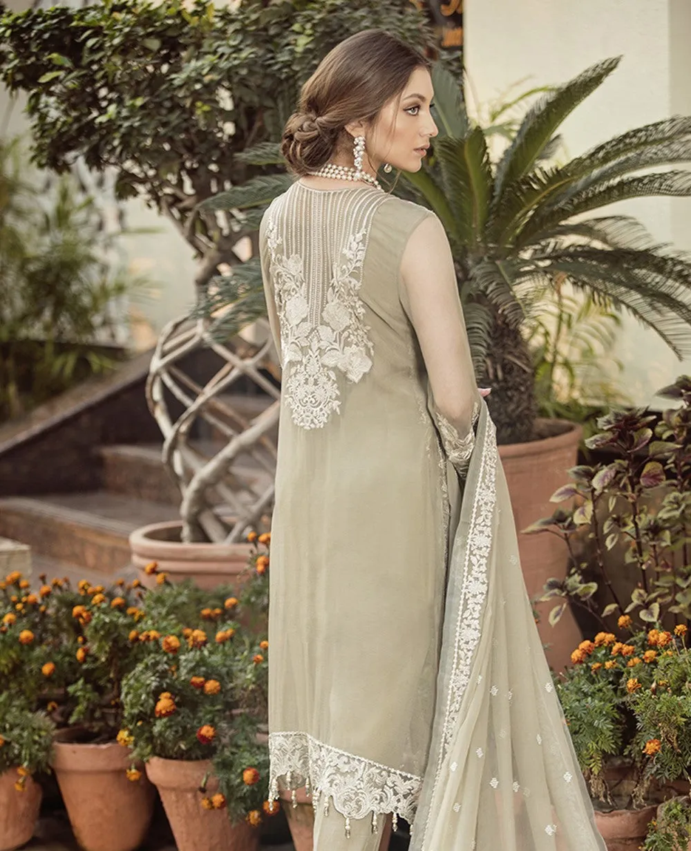 Flossie Embroidered Chiffon Lavish Luxury Edition – 01 Jade Lime