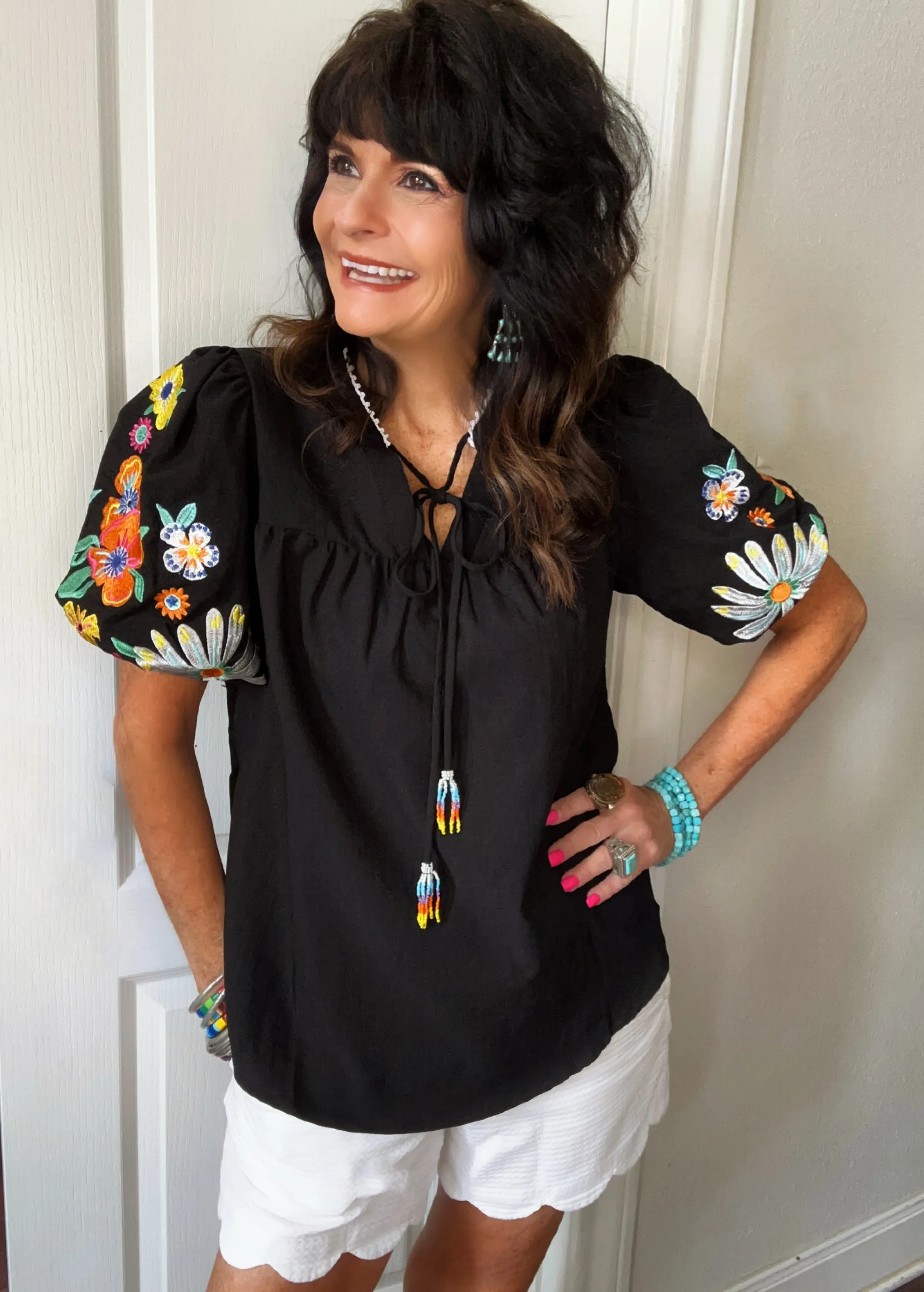 Full Bloom Embroidered Top