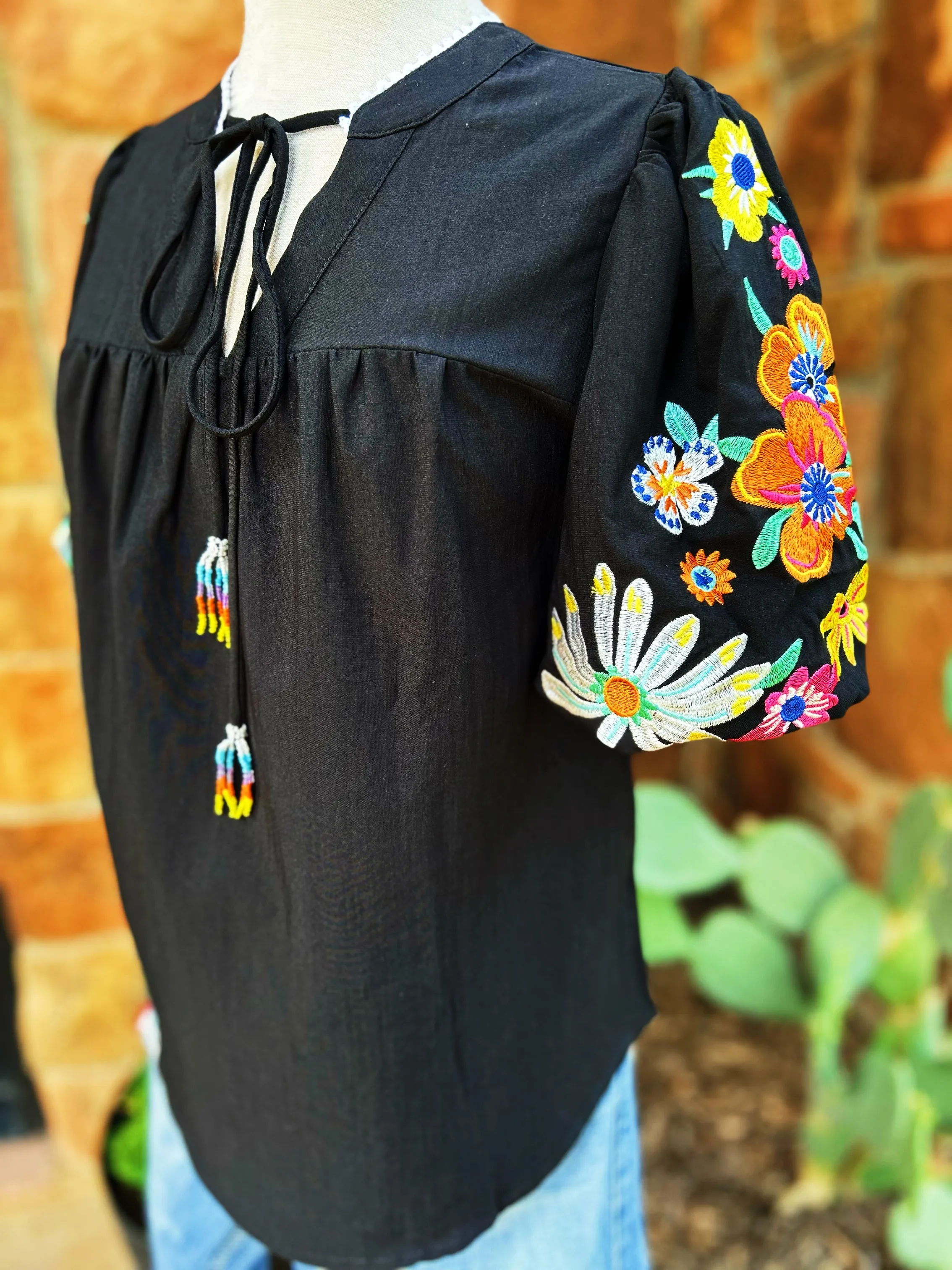Full Bloom Embroidered Top