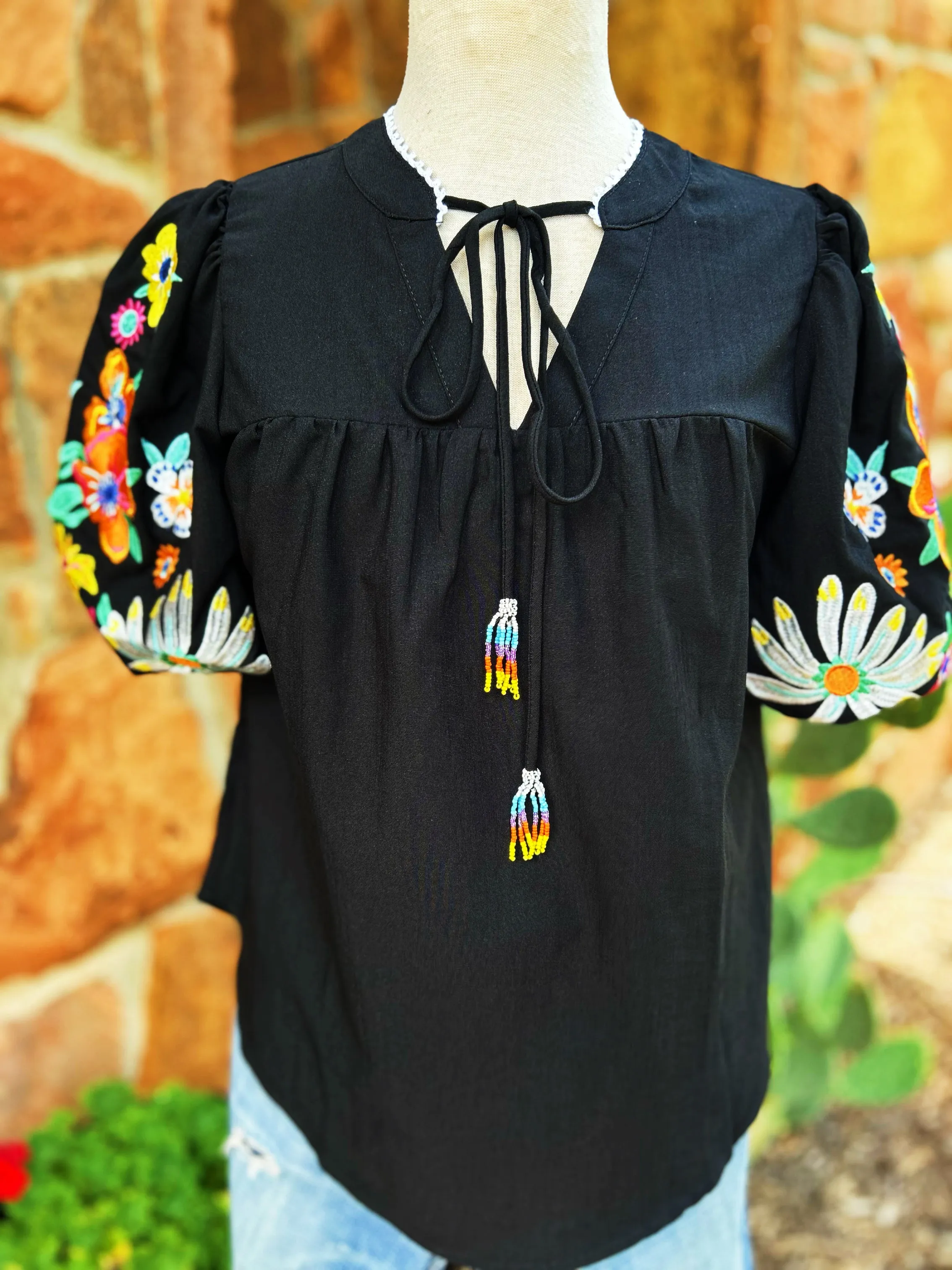 Full Bloom Embroidered Top