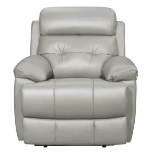 Homelegance Furniture Lambent Double Reclining Chair in Silver Gray