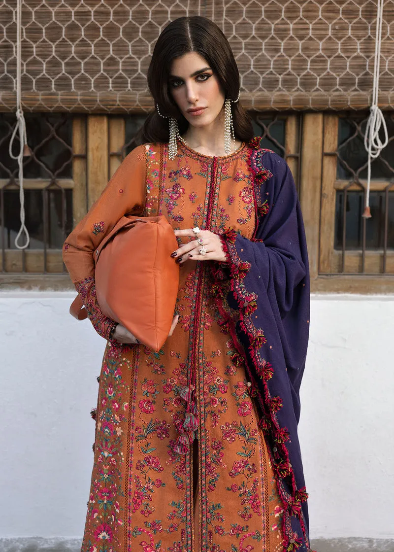 Hussain Rehar Unstitched 3 Piece Karandi A/W Collection'2024-Kamal