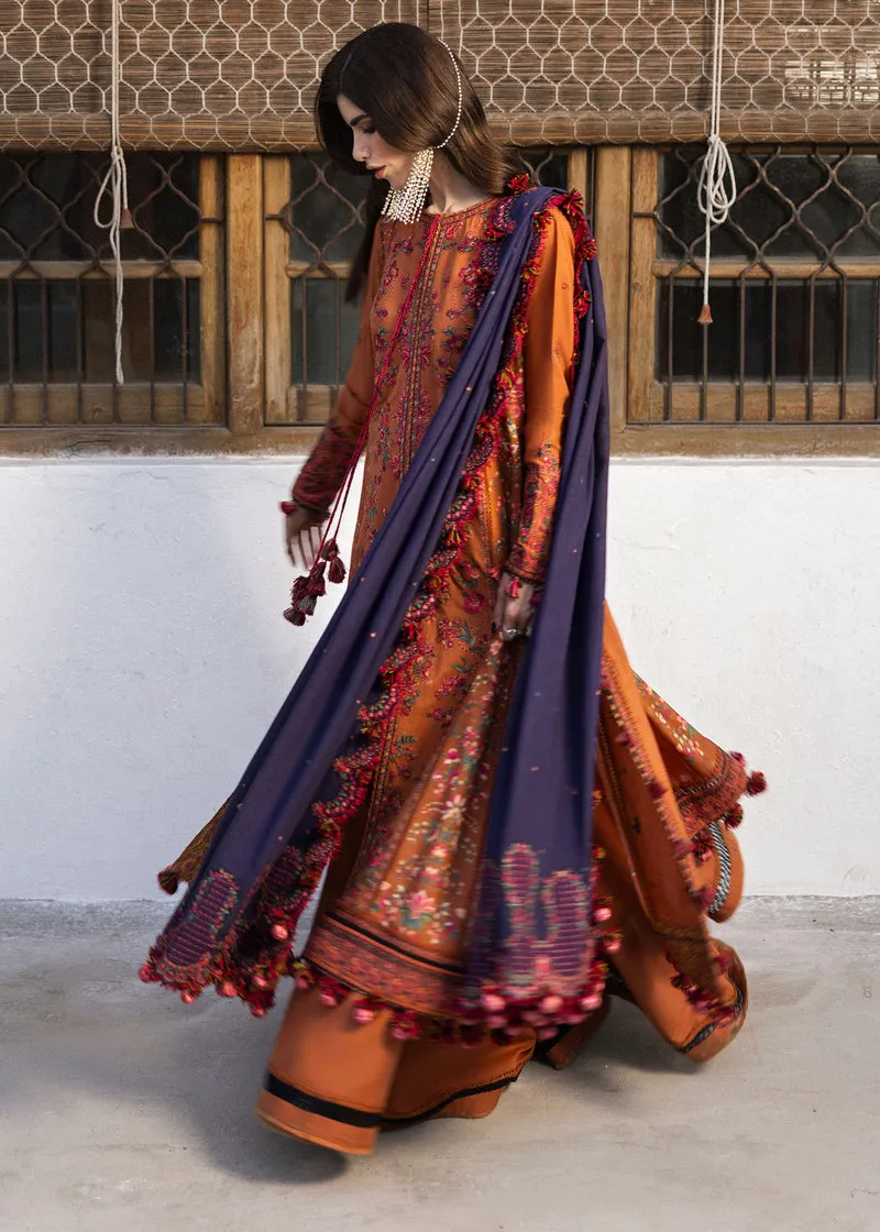 Hussain Rehar Unstitched 3 Piece Karandi A/W Collection'2024-Kamal