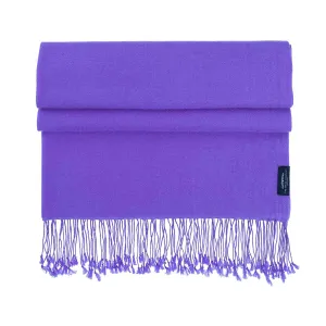 Luxury Pashmina Shawl Wild Violet