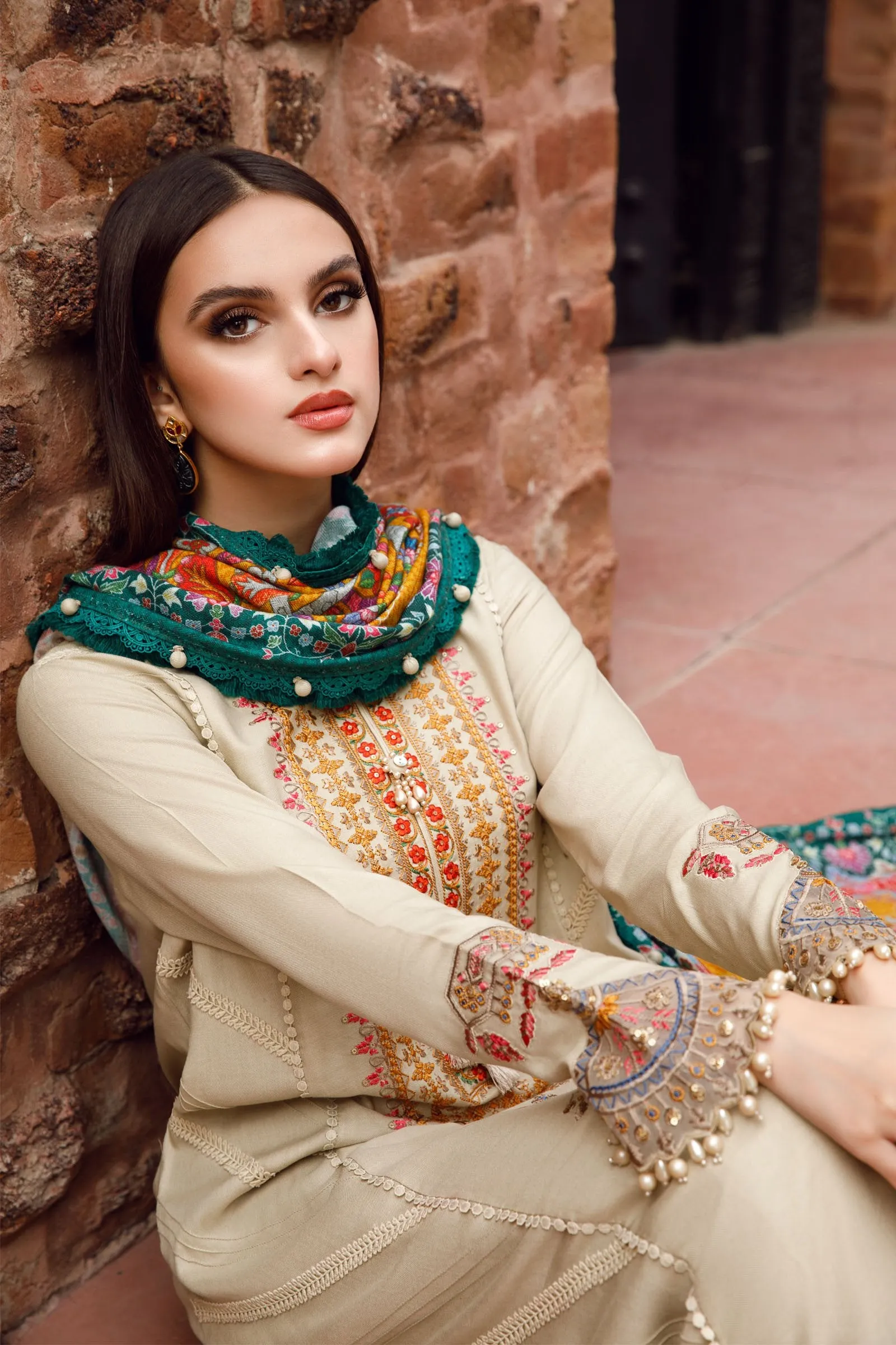 M Prints by Maria B Unstitched 3 Piece Winter Shawls Collection'2022-MPT-1610-A