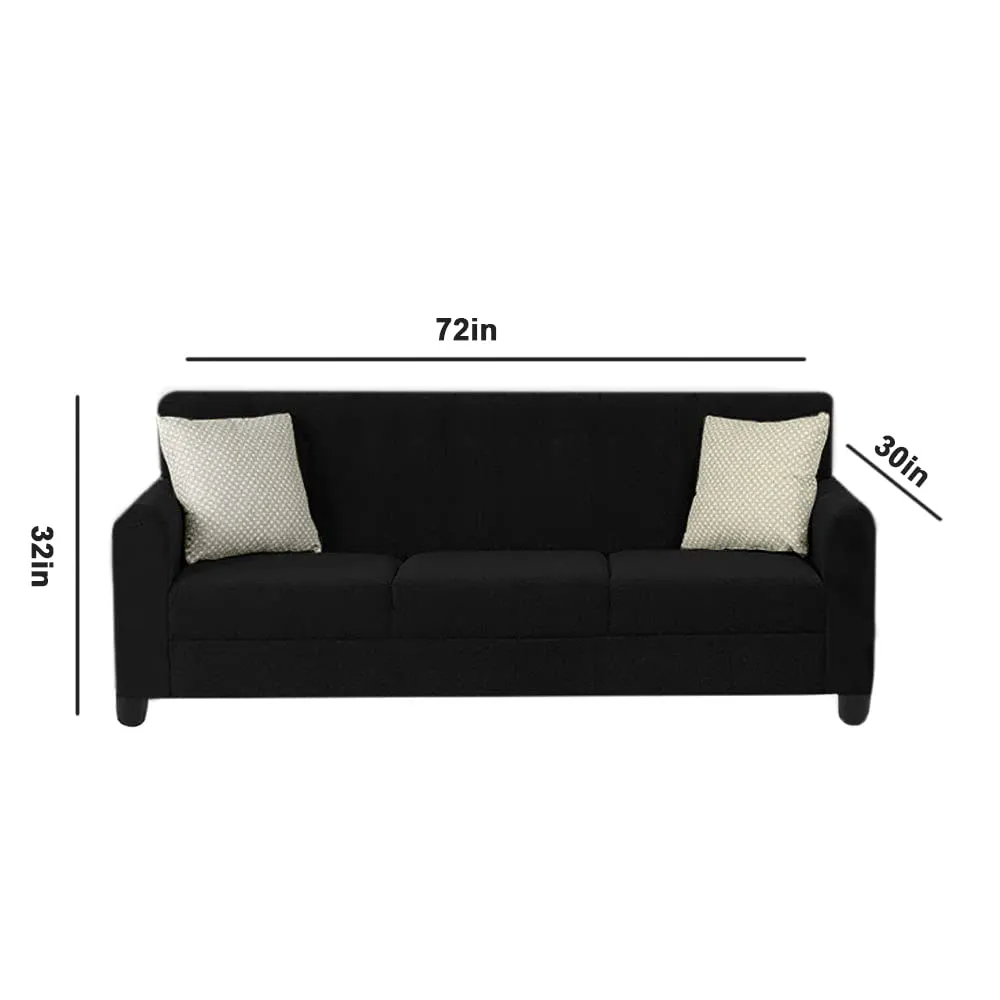 Malton 3 Seater Fabric Sofa with Cushion for Living Room
