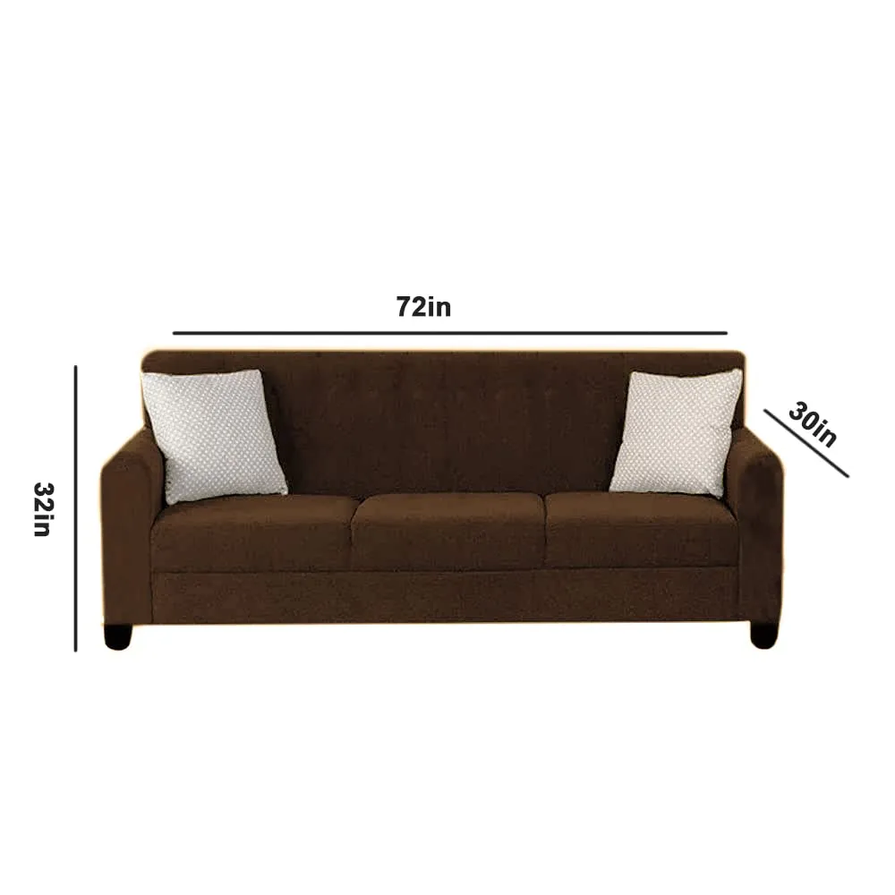 Malton 3 Seater Fabric Sofa with Cushion for Living Room